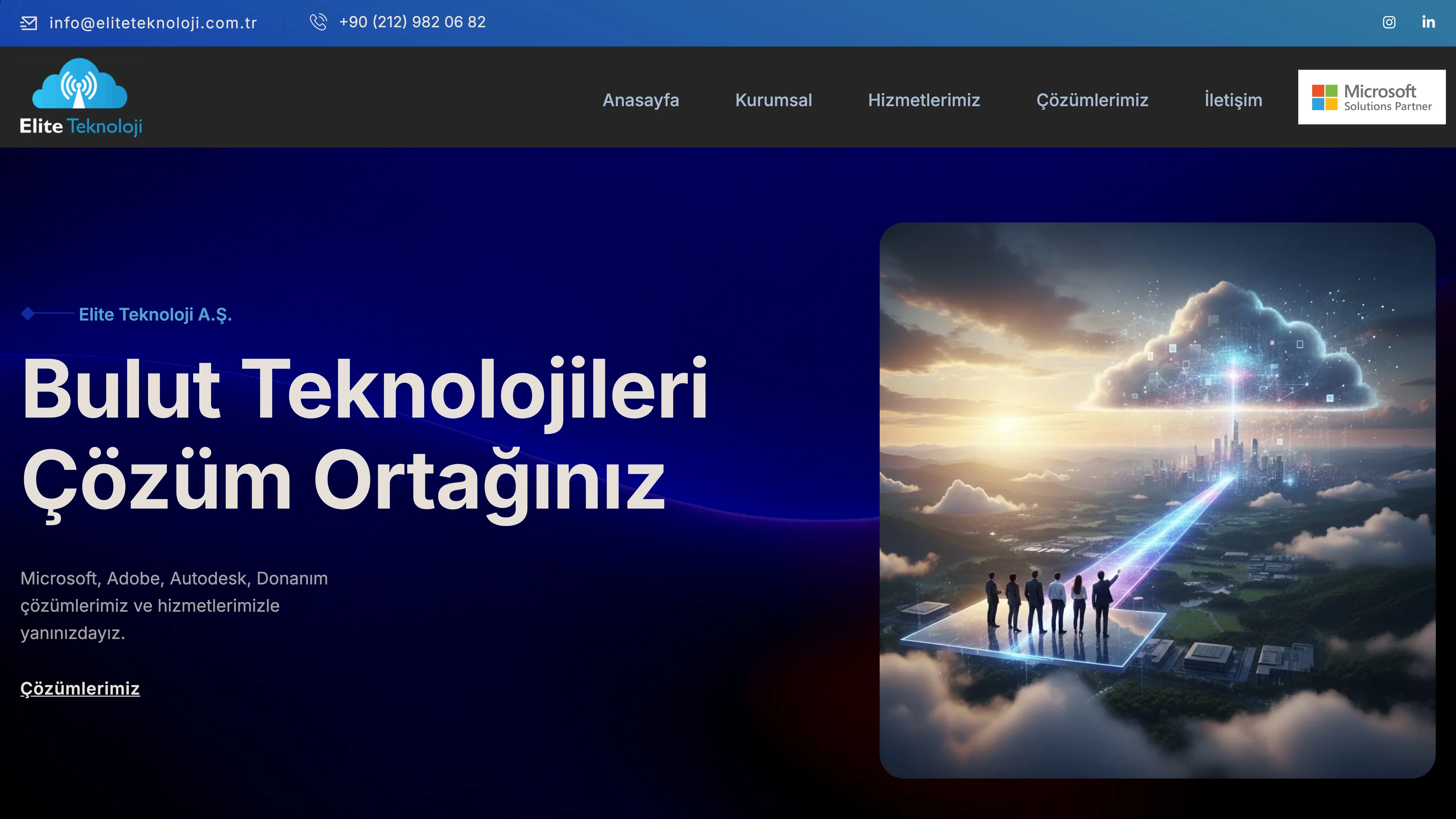Anasayfa — Bulut teknolojileri çözüm ortağınız hero